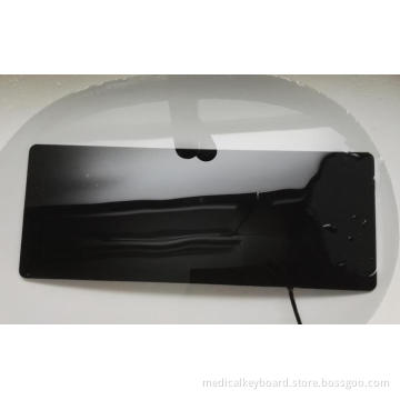 flat medical keyboard, industrial keyboard with built-in touchpad mouse